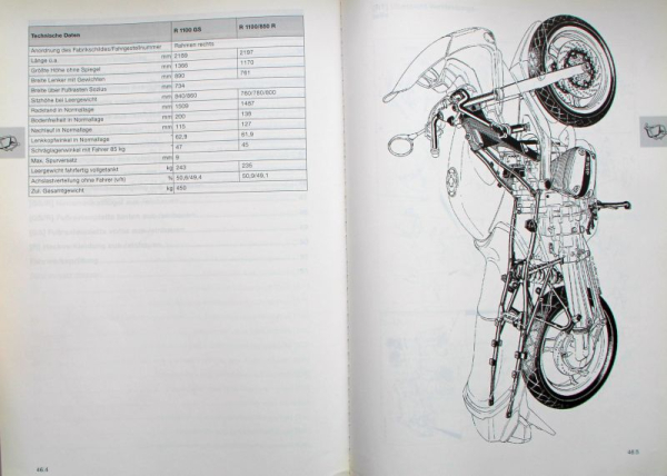 BMW R 850 R - R 1100 RT Motorbike Repairmanual 1996 (4521)